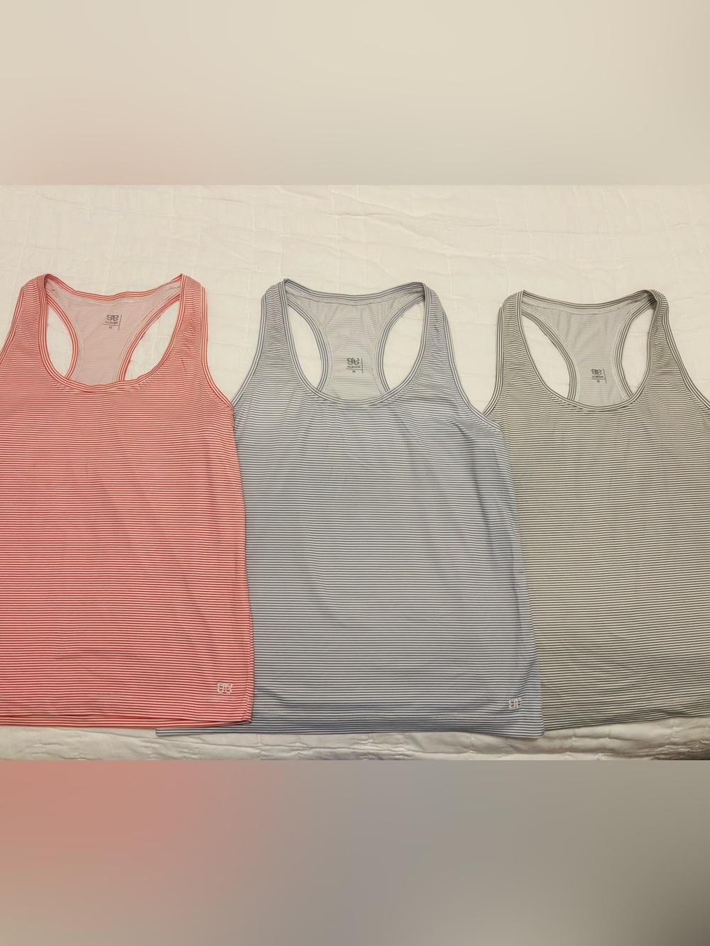Albion Fit Fitness Racerback Tanks, set of 3 (red, blue, green)